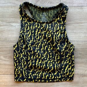 Sweaty Betty Yellow Leopard Print Tank